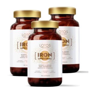Liposoomne raud, 3 purki Lotos Premium Liposomal Iron