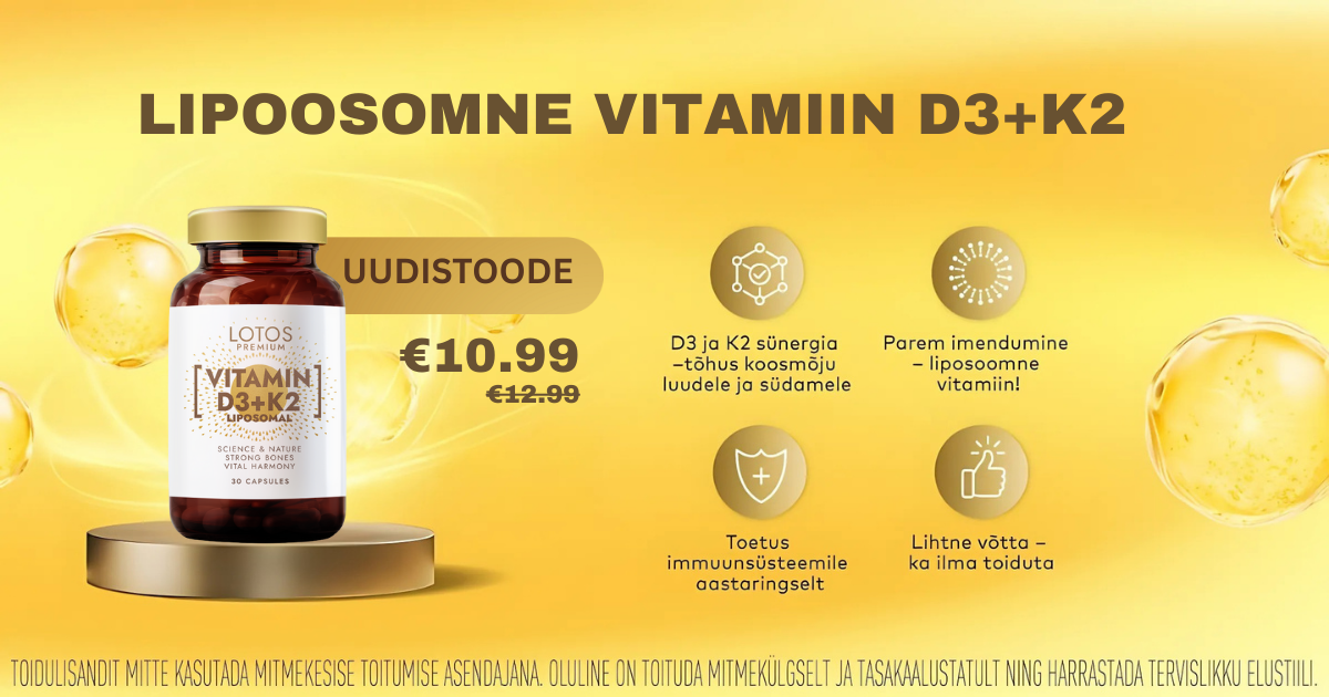 Liposoomne D vitamiin K-vitamiiniga<br /> 